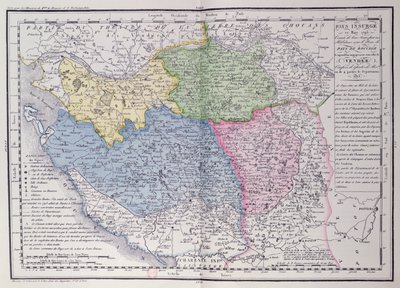 Mappa della Vandea che raffigura l